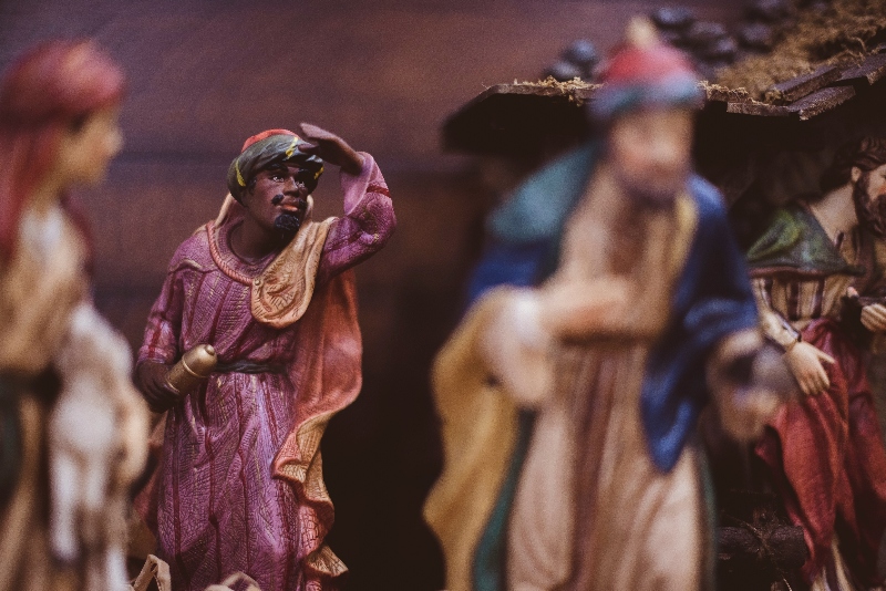 Three Kings figurine, part of a nativity set