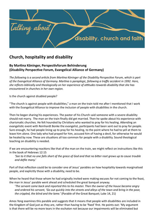 ChurchHospitalityAndDisability