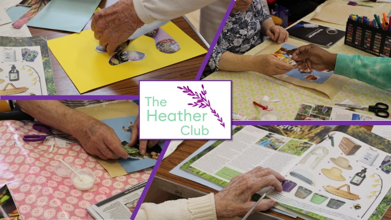 Heather Club art session