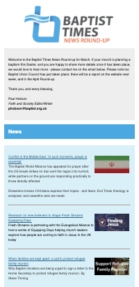 BT Round-up March 2026