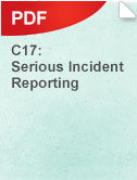C17 Serious Incident Reporting