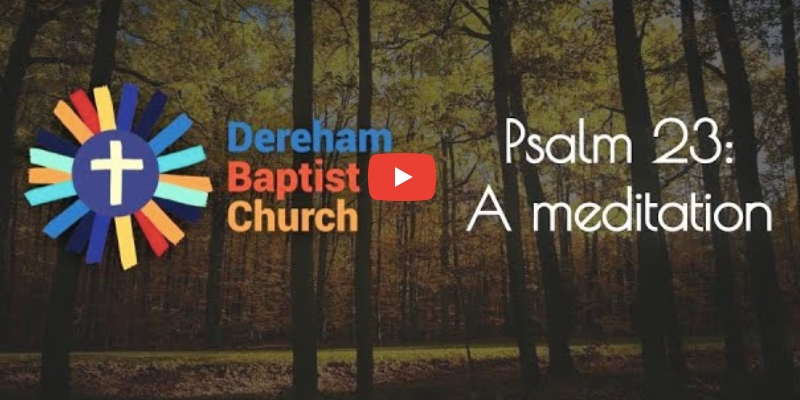 Church's lockdown Psalm 23 meditation  
