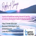 Ripples of Change - a service of celebration and thankfulness