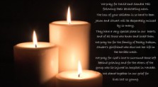 Prayer following helicopter tragedy